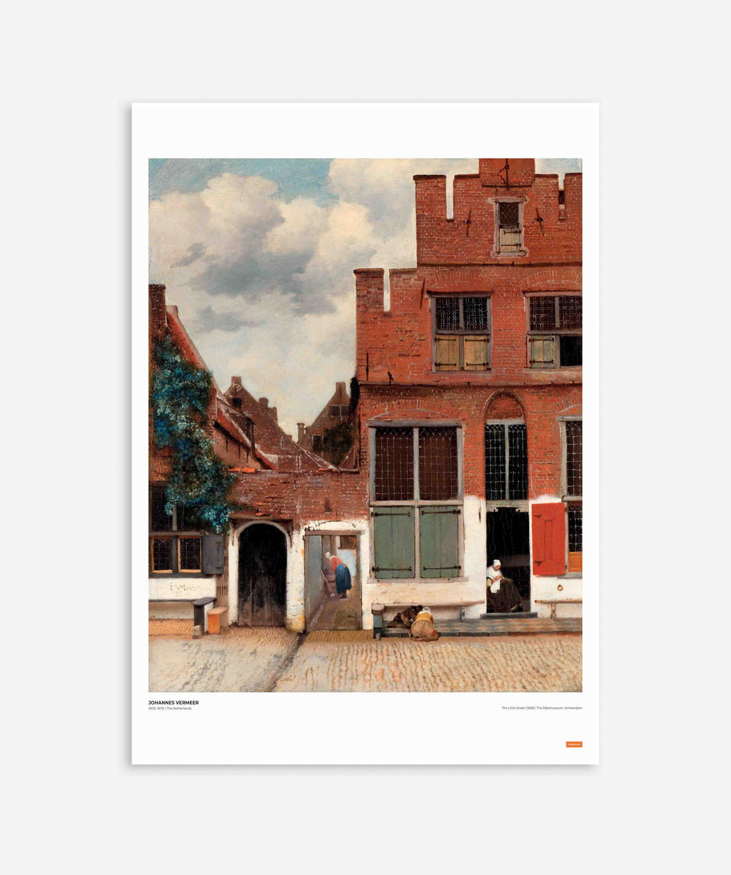 Johannes Vermeer - The Little Street Poster