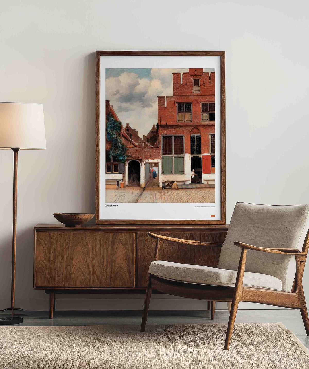 Johannes Vermeer - The Little Street Poster