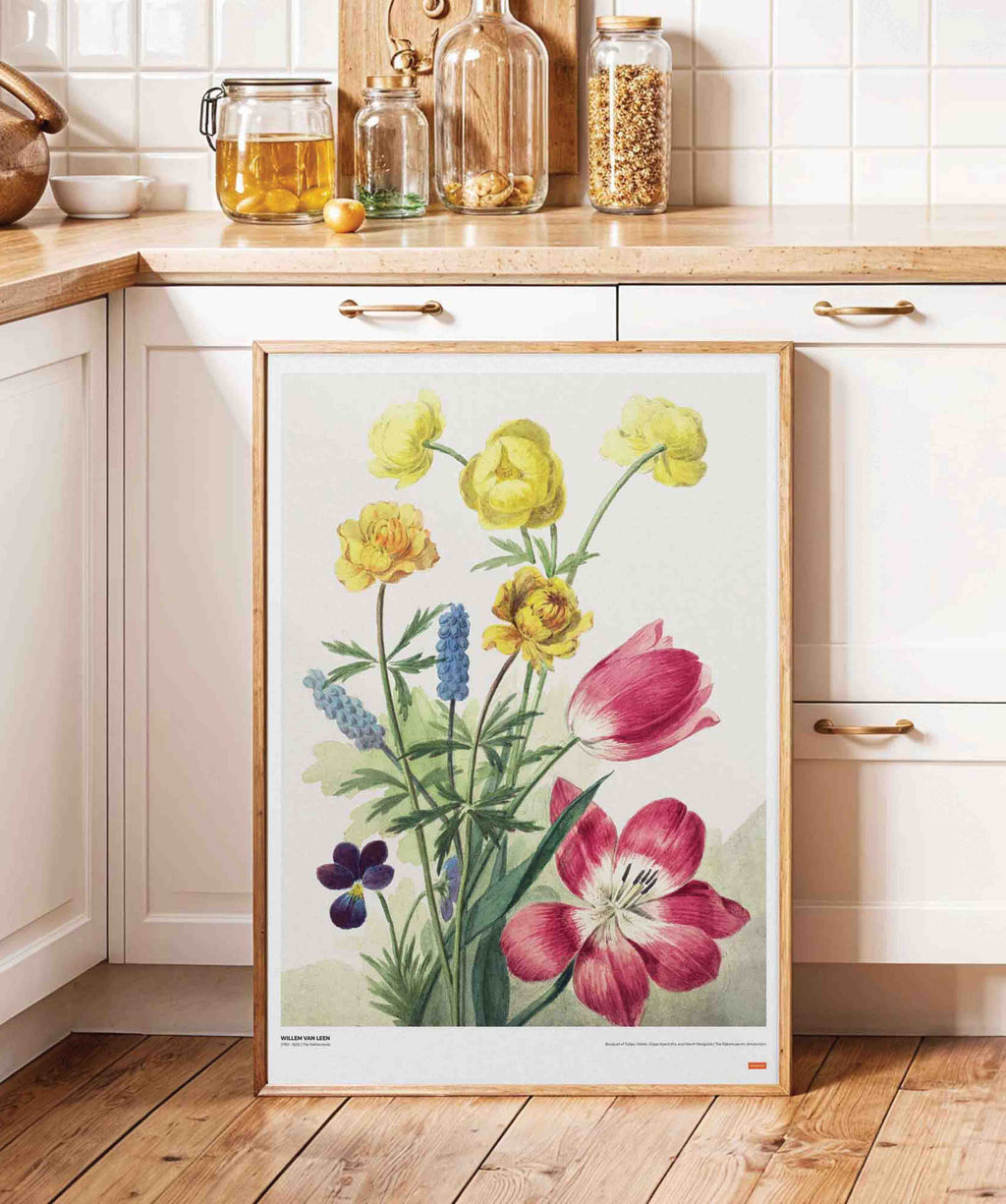 Willem van Leen - Bouquet of Flowers Poster