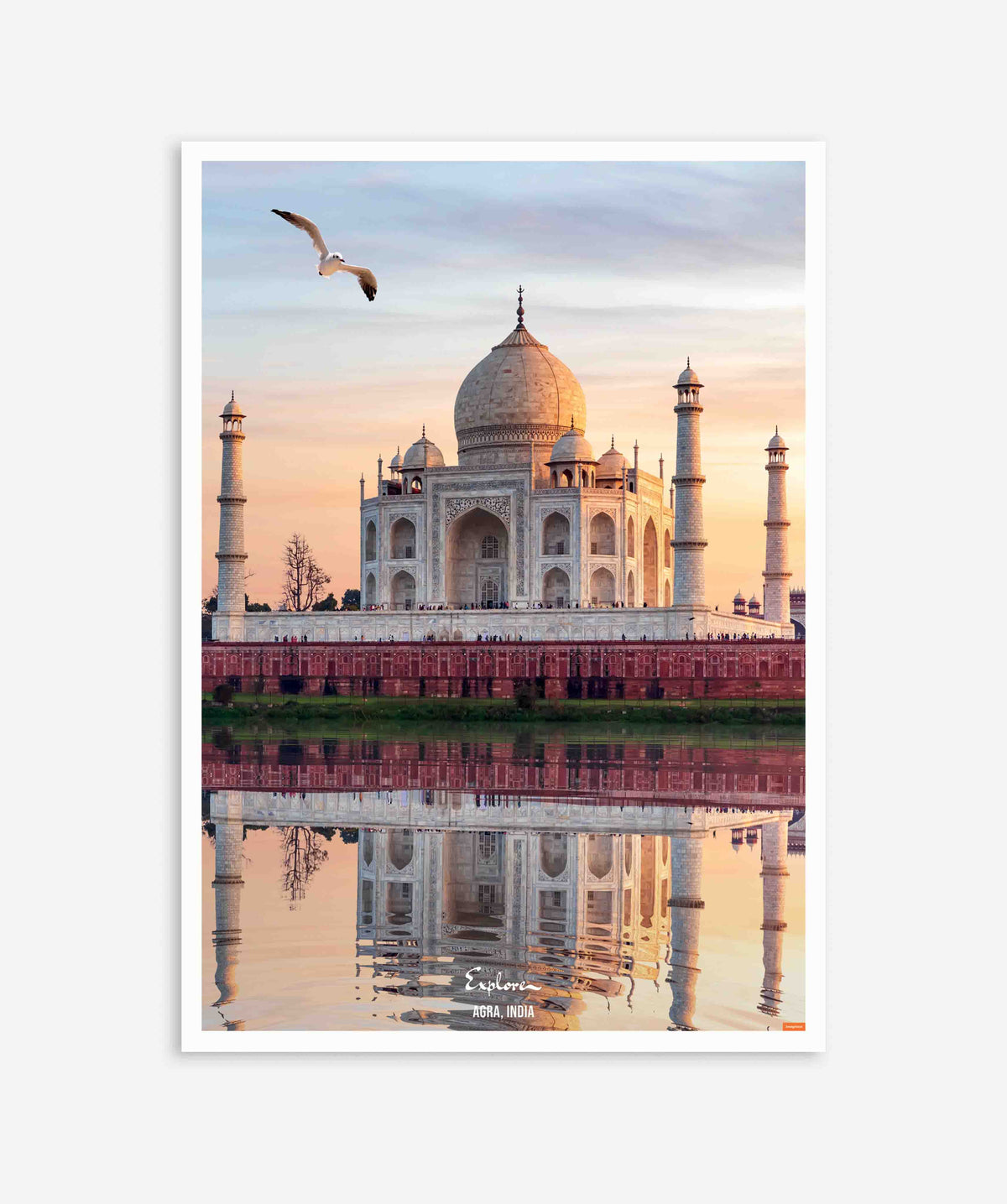Explore Taj Mahal, India Poster
