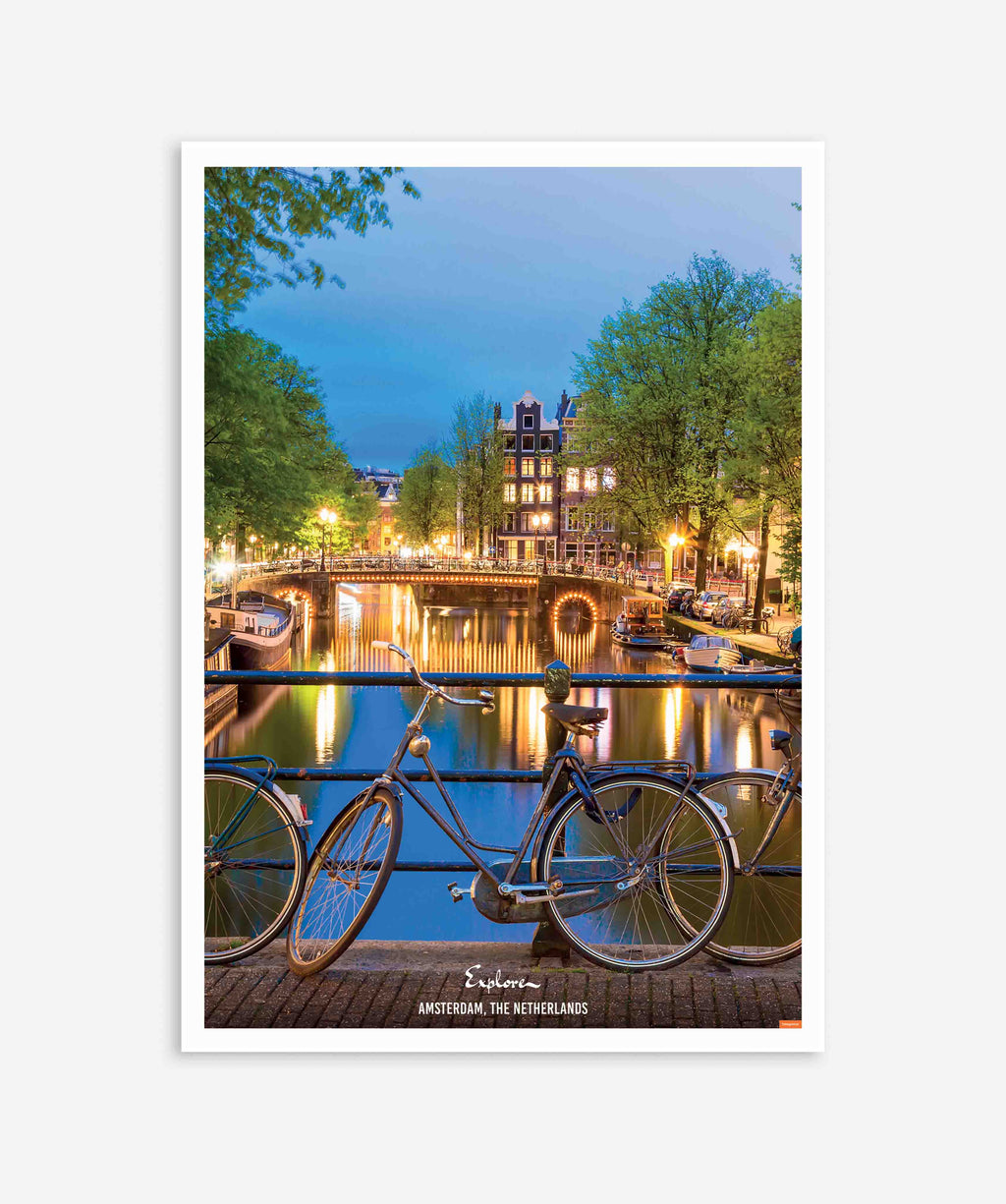 Explore Amsterdam, the Netherlands Poster