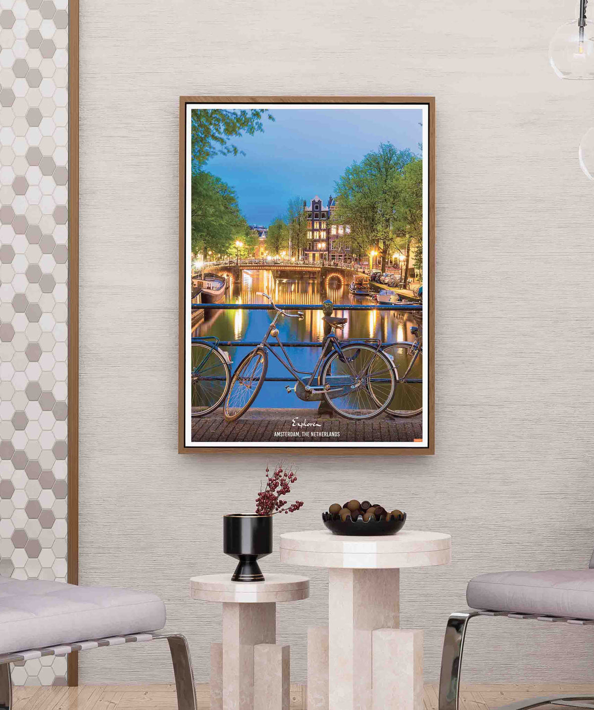 Explore Amsterdam, the Netherlands Poster