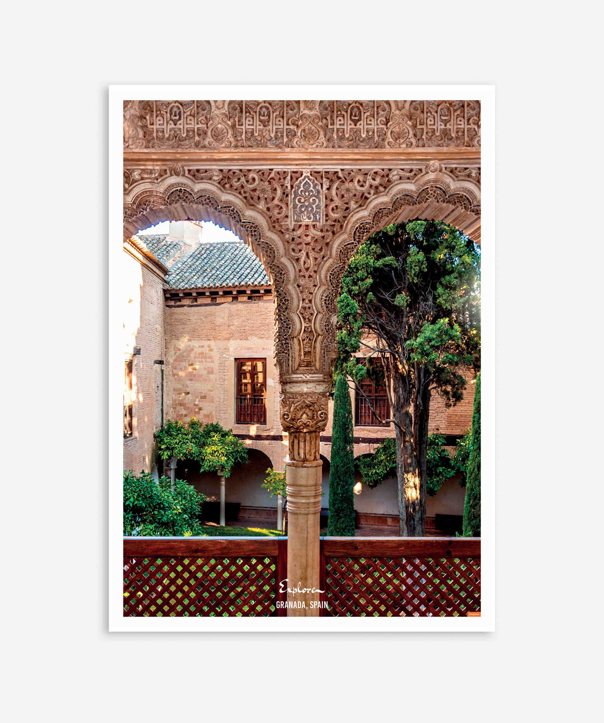 Explore Granada, Spain Poster