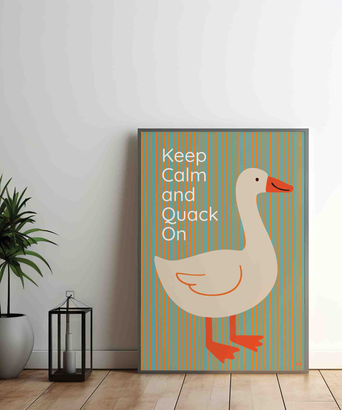 Keep Calm and Quack On Poster