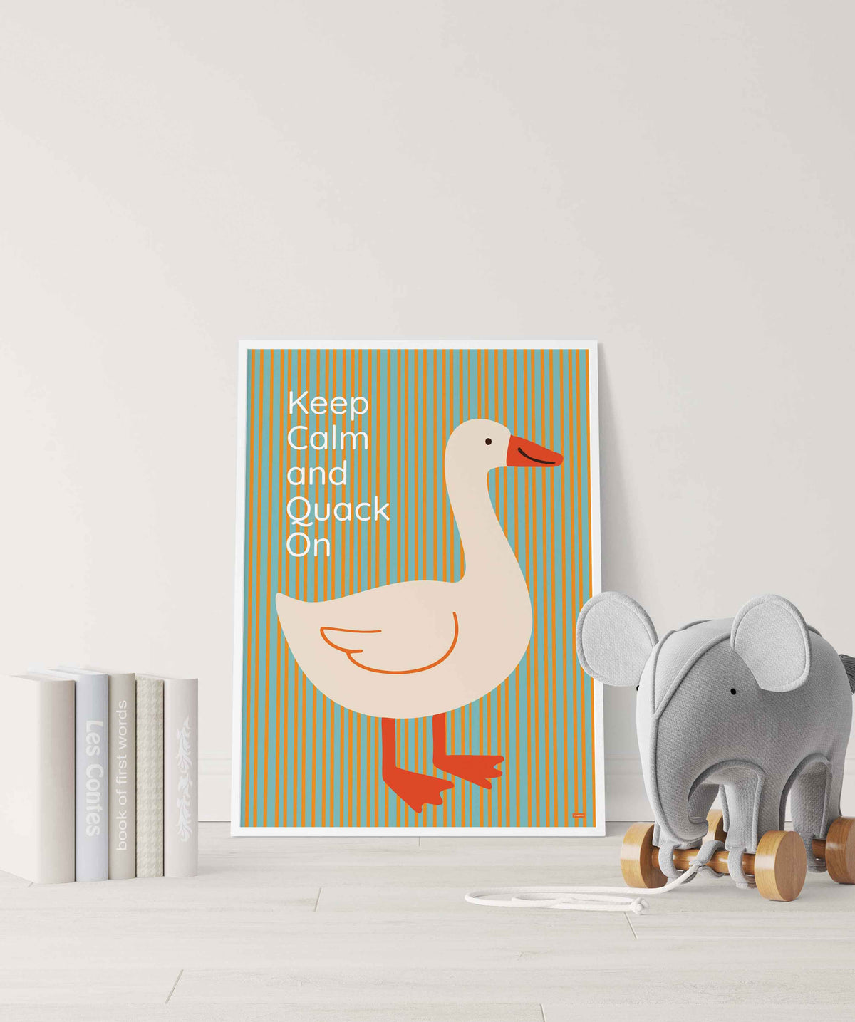 Keep Calm and Quack On Poster