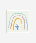 Mindfulness Rainbow – Abstract Art Poster in the Style of Hilma af Klint