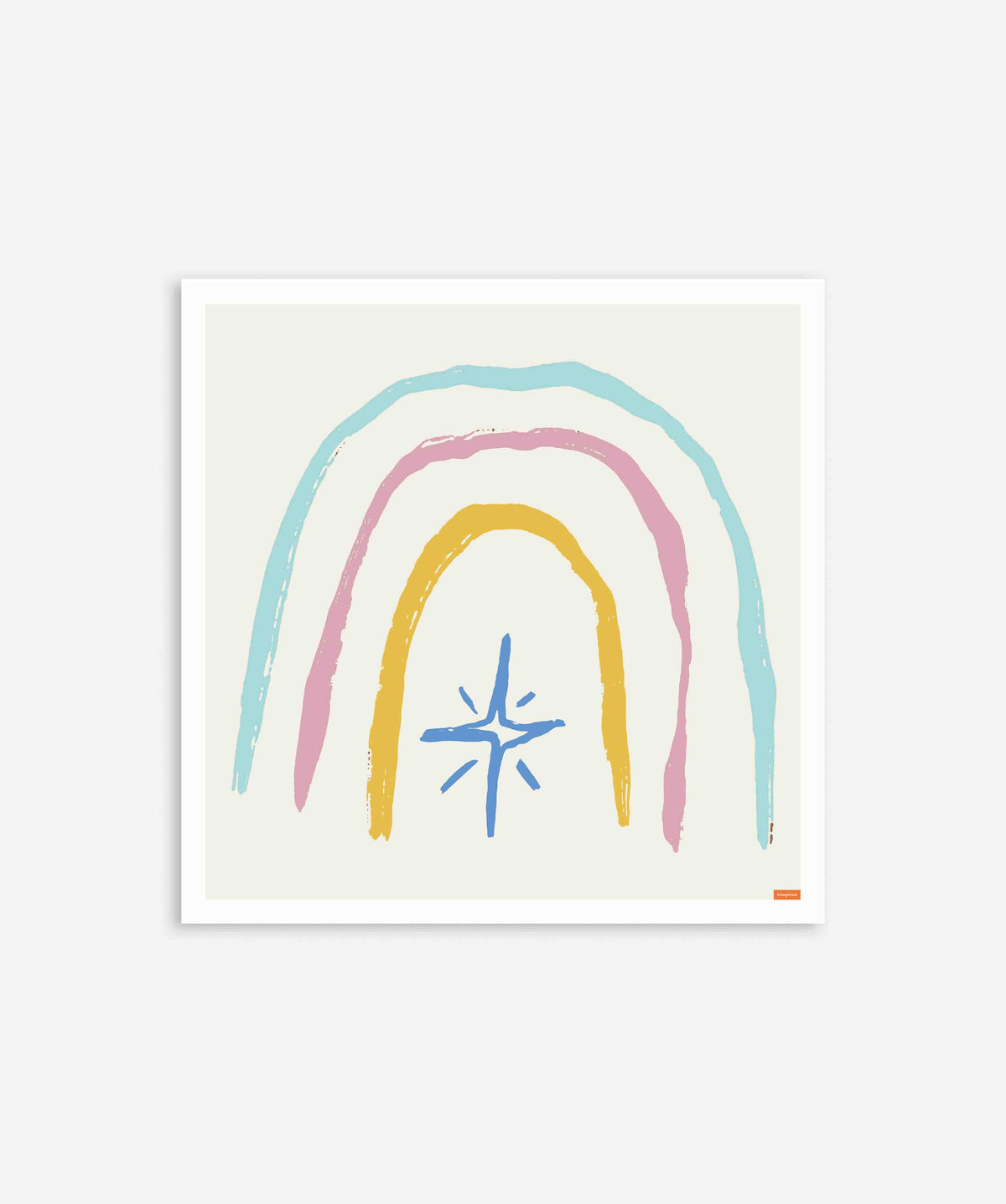 Mindfulness Rainbow – Abstract Art Poster in the Style of Hilma af Klint