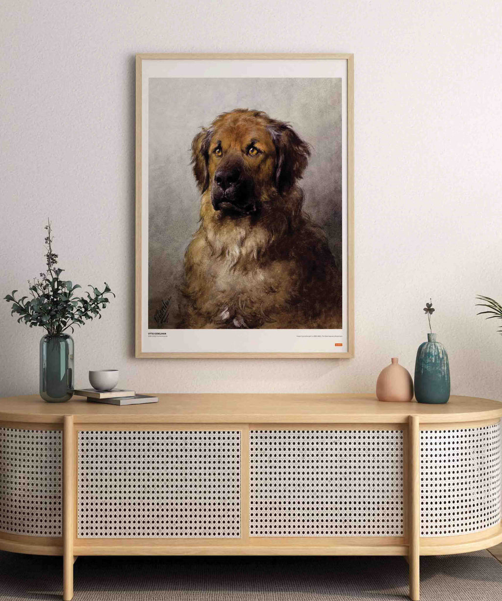 Otto Eerelman - Head of a Leonberger Poster