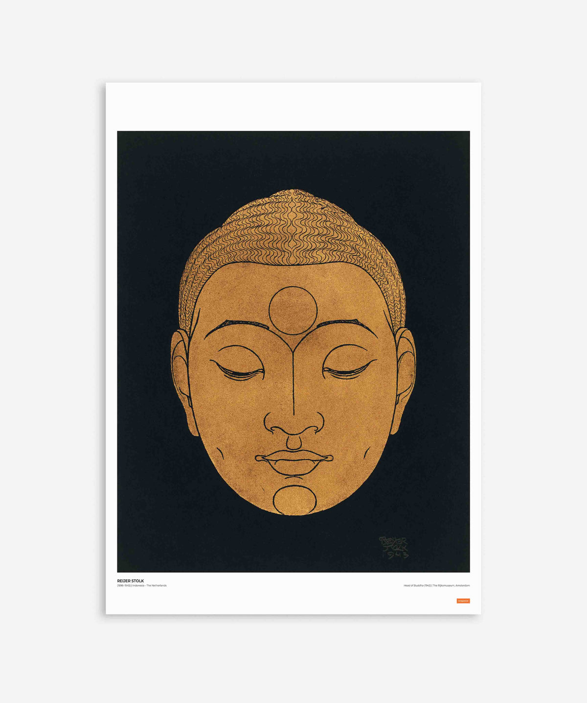 Reijer Stolk - Head of Buddha Poster