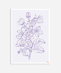 Minimalist Lavender Violet Flower Plant Poster