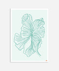 Minimalist Emerald Leaf Poster