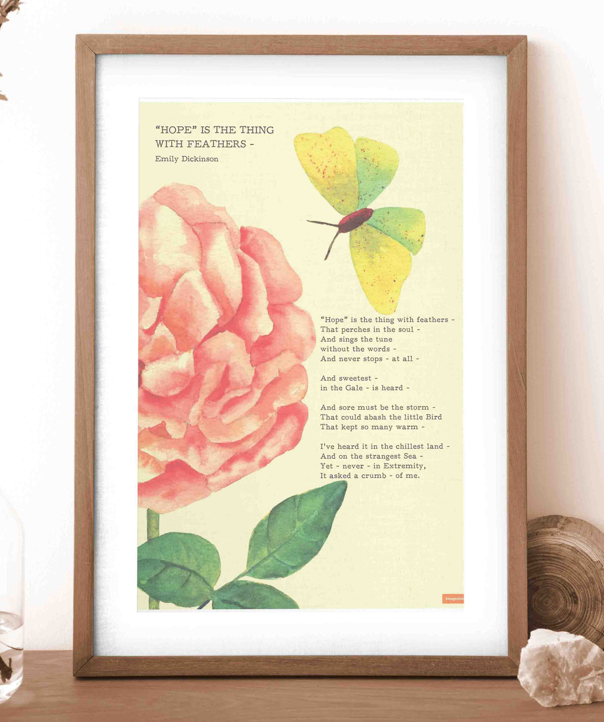 Emily Dickinson - Hope is a Thing...Poster